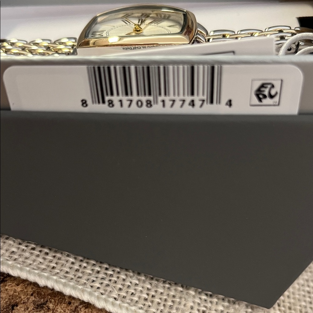 Time and Tru Two-Tone Roman Numeral Watch - Picture 4 of 4